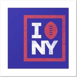 I Love The NY Football Giants Posters and Art